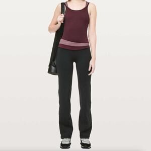 lululemon athletica Black Boot Cut Flare Astro Pants